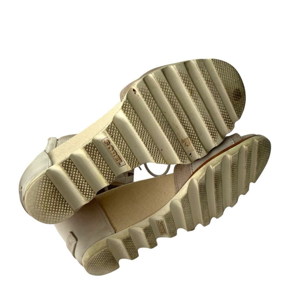 Sorel Joanie Wedge Sandal Ankle Lace with Velcro Strap in Size 8 - Picture 13 of 16